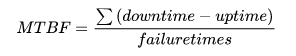 MTBF计算公式1